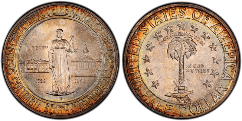 1936 Columbia South Carolina Sesquicentennial Commemorative Half Dollar