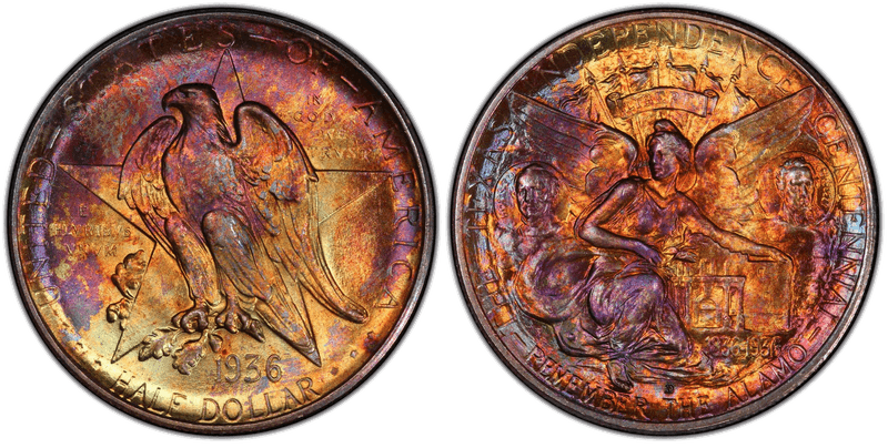 1936 (D) Texas Half Dollar