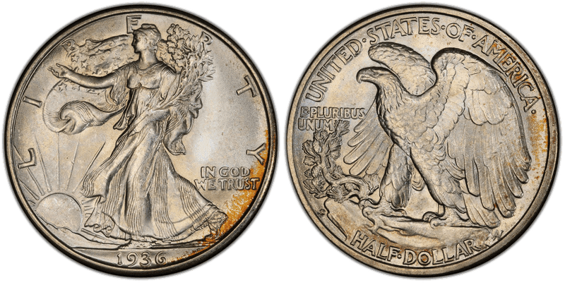 1936 Walking Liberty Half Dollar