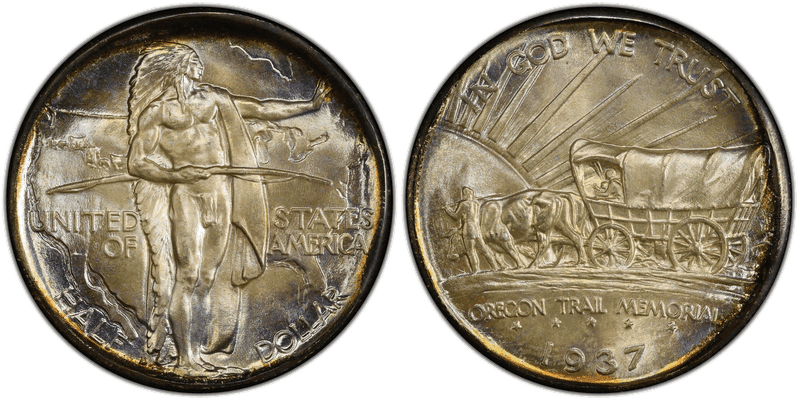 1937 (D) Oregon Half Dollar