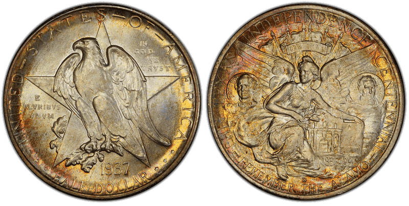 1937 (D) Texas Half Dollar