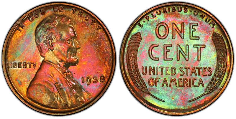 1938 Proof Lincoln Wheat Cent