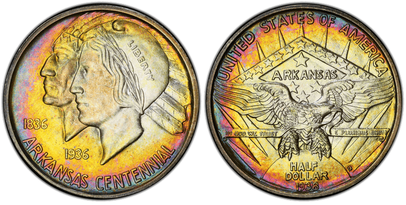 1938 (D) Arkansas Half Dollar