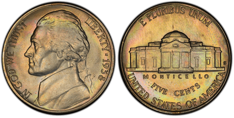 1938 (S) Jefferson Nickel