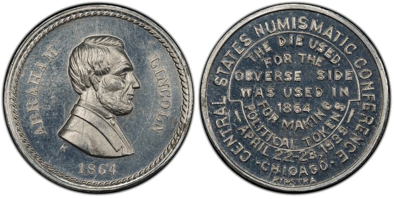 1939 Token Central States Aluminum 18mm Numismatic Conference