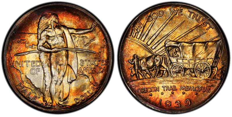 1939 (D) Oregon Half Dollar