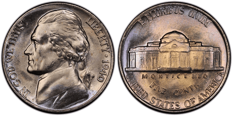 1940 Jefferson Nickel