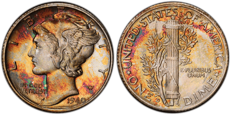 1940 Mercury Dime