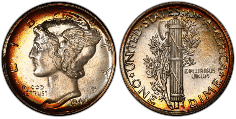 1942 Proof Mercury Dime