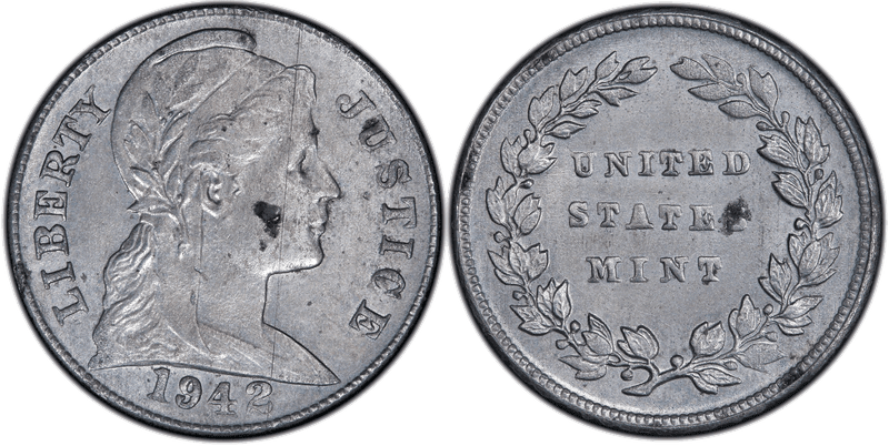 1942 Cent Pattern - J-2054, Zinc Coated Steel