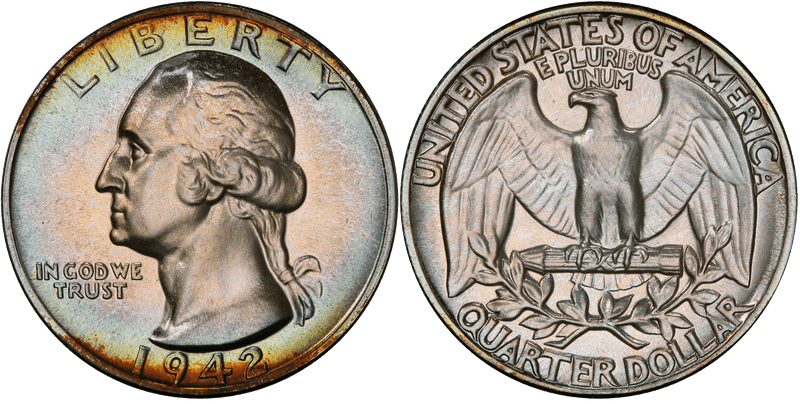 1942 Proof Washington Quarter