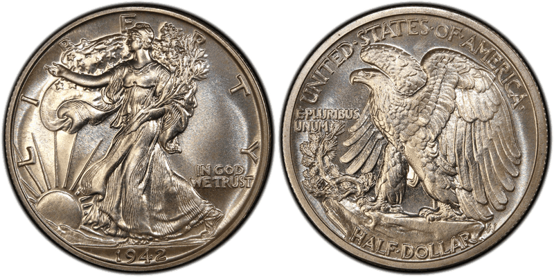 1942 Proof Walking Liberty Half Dollar