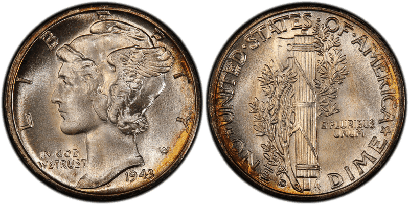 1943 Mercury Dime