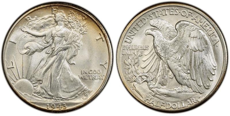 1943 Walking Liberty Half Dollar