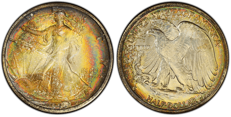 1945 Walking Liberty Half Dollar