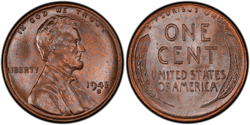 1945 (S) Lincoln Wheat Cent