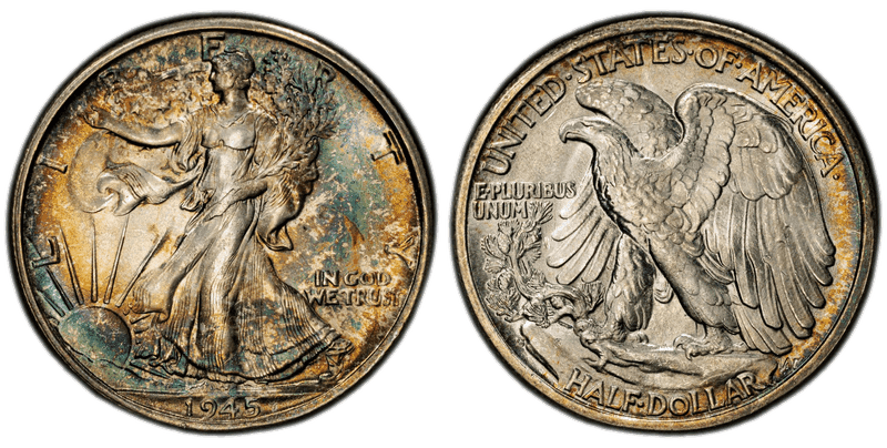 1945 (S) Walking Liberty Half Dollar