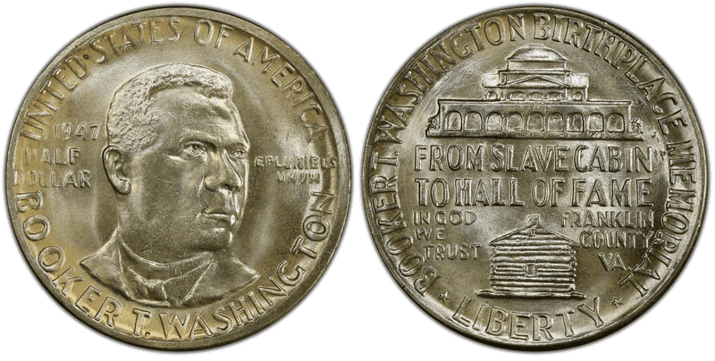 1947 Booker T. Washington Half Dollar
