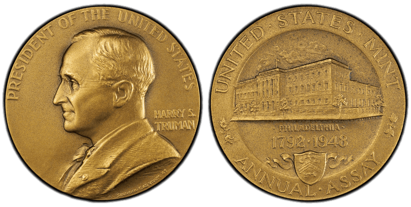 1948 Assay Commission Medal - JK-AC-93, Bronze, Harry S. Truman