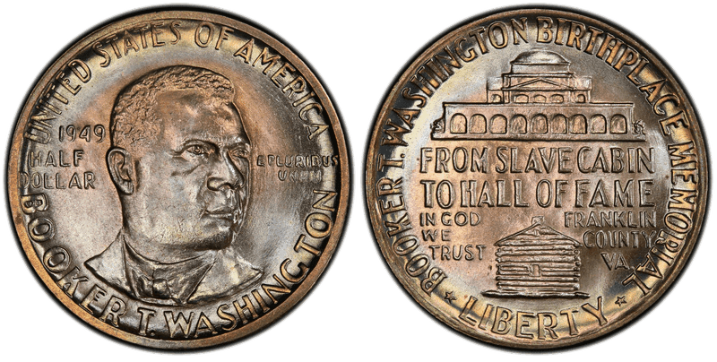 1949 Booker T. Washington Half Dollar