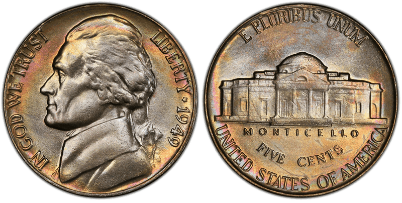 1949 Jefferson Nickel