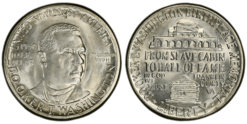 1950 Booker T. Washington Half Dollar