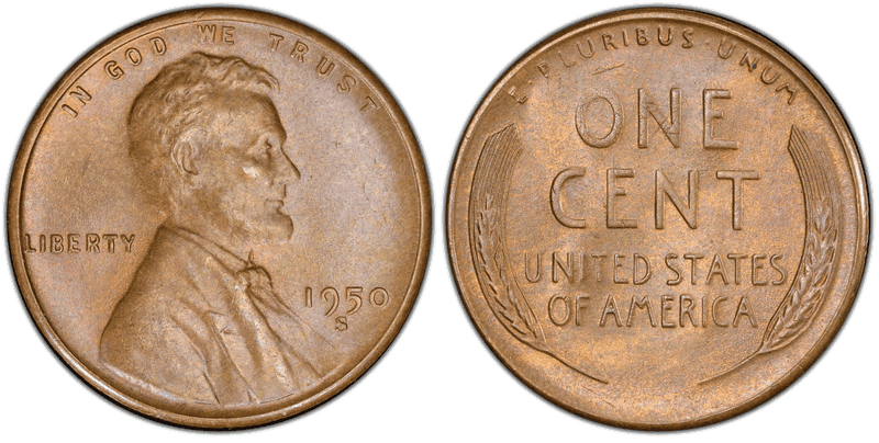 1950 (S) Lincoln Wheat Cent