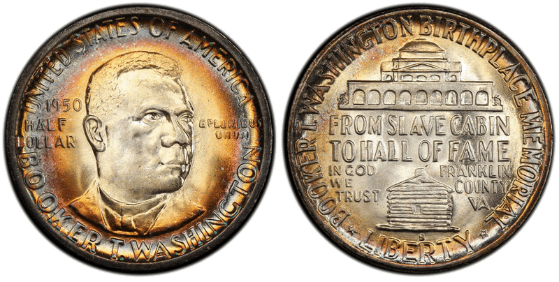 1950 (S) Booker T. Washington Half Dollar