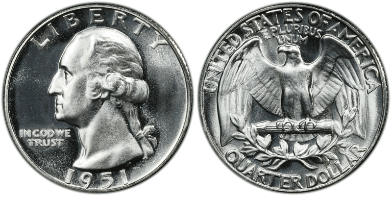 1951 Proof Washington Quarter