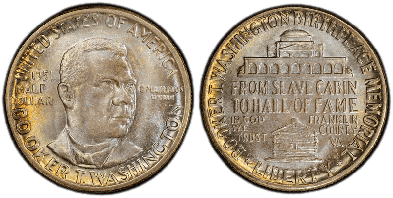 1951 Booker T. Washington Half Dollar