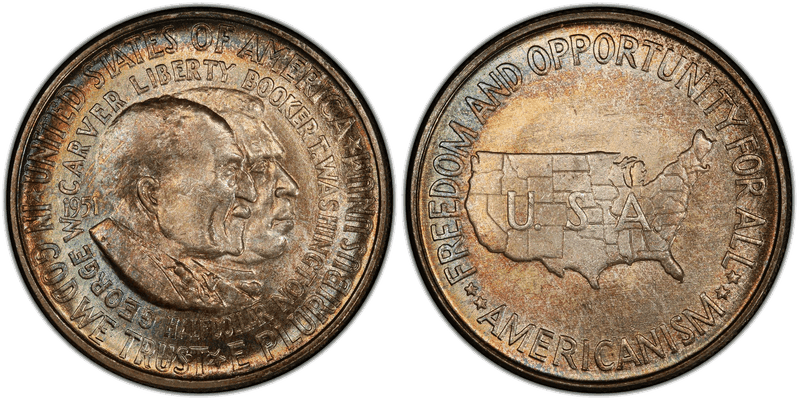 1951 Washington-Carver Half Dollar