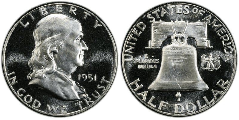 1951 Proof Franklin Half Dollar