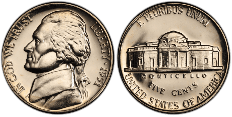 1951 Proof Jefferson Nickel