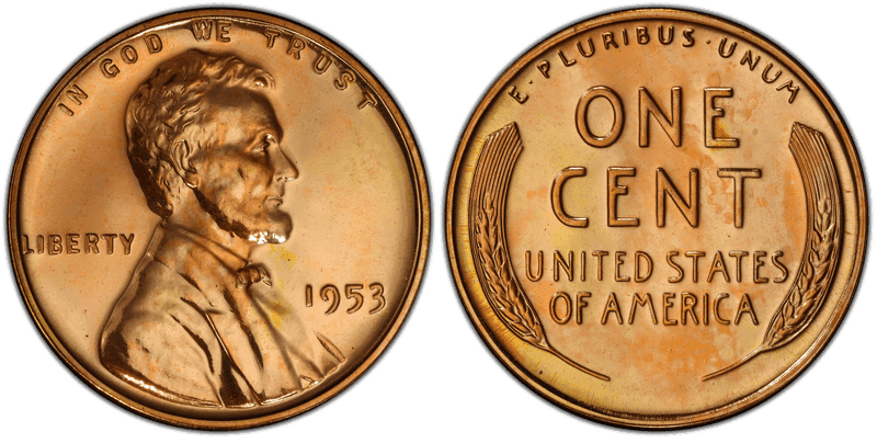 1953 Proof Lincoln Wheat Cent
