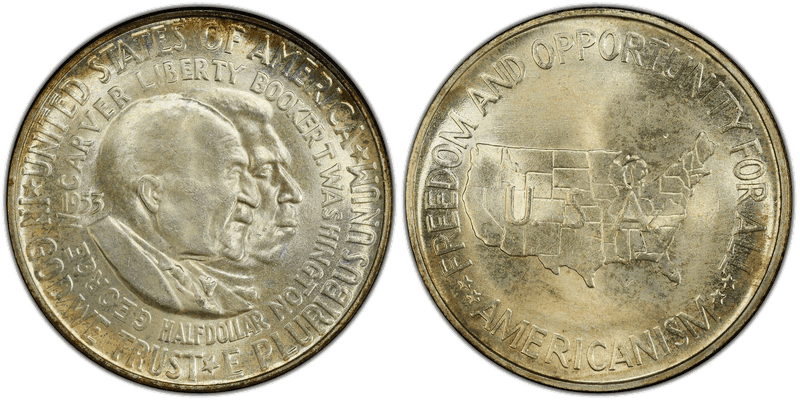 1953 Washington-Carver Half Dollar