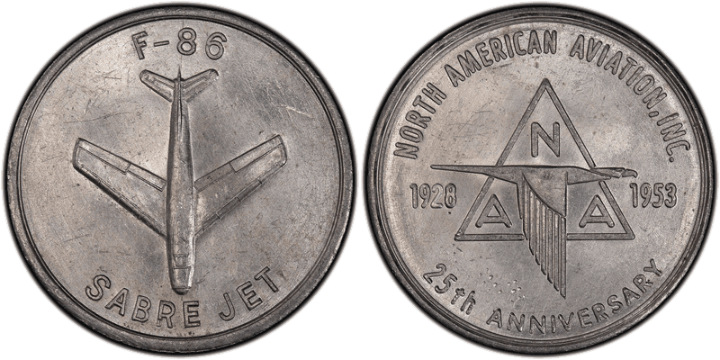 1953 So-Called Dollar HK-743, North American T1 25th Anniversary