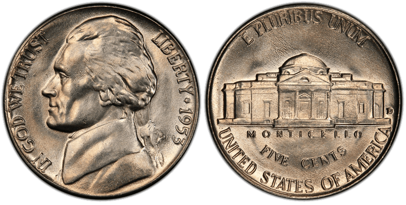 1953 Jefferson Nickel