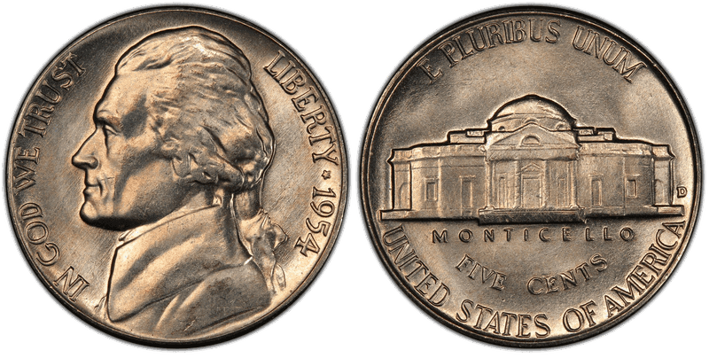 1954 Jefferson Nickel