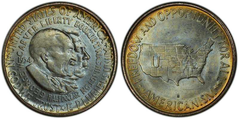 1954 (S) Washington-Carver Half Dollar