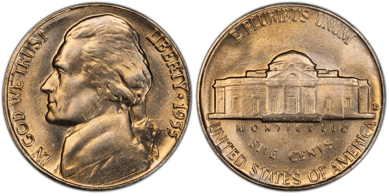 1955 Jefferson Nickel