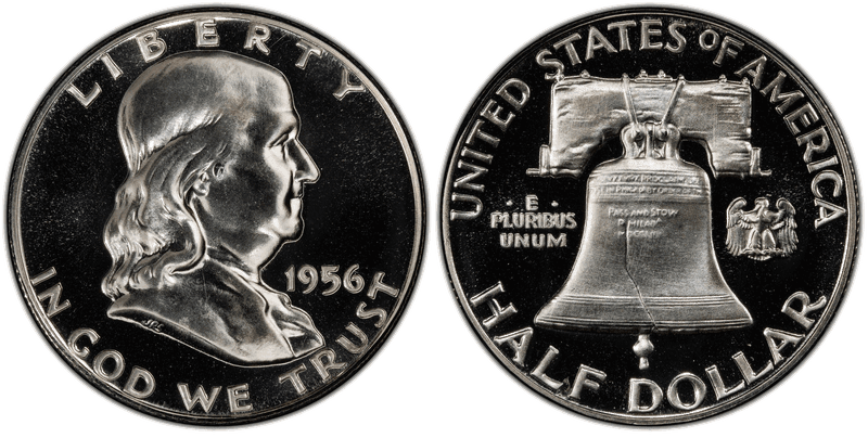 1956 Proof Franklin Half Dollar - Type 1