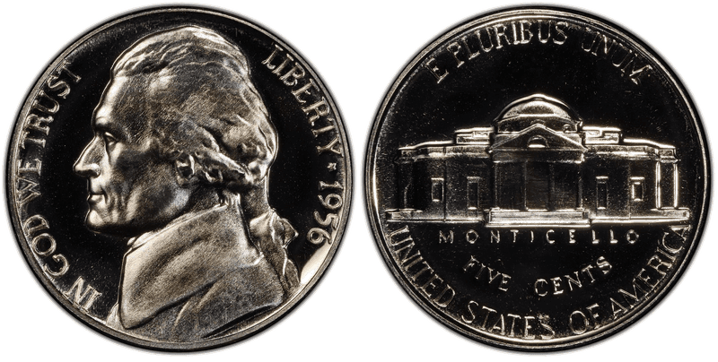 1956 Proof Jefferson Nickel