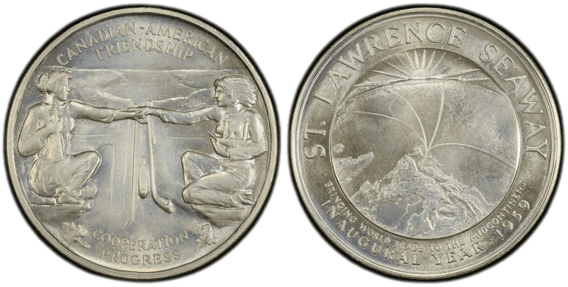 (1959) Silver So-Called Half Dollar, Hawaii Statehood - Thin