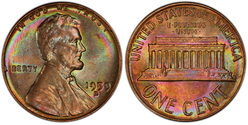 Lincoln Memorial Cents 1959-2008