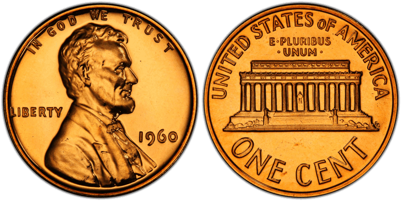 1960 Lincoln Memorial Cent - Proof Small Date