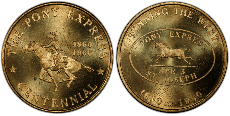 1960 HK-585, Pony Express Centennial Dollar