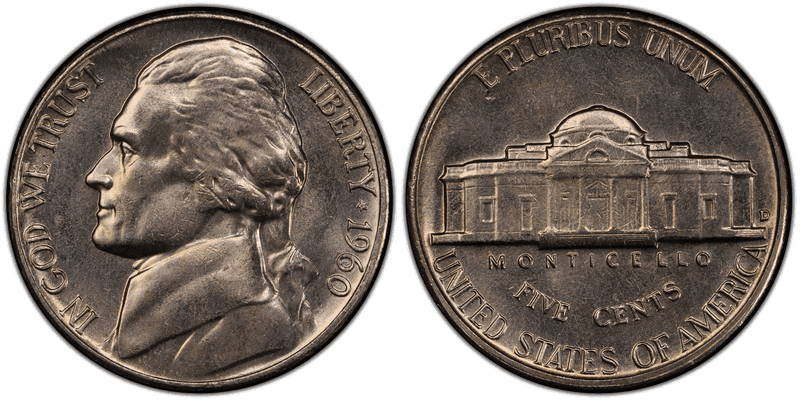 1960 Jefferson Nickel