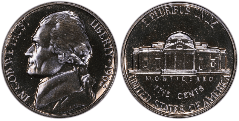 1962 Proof Jefferson Nickel