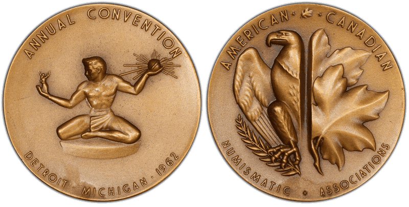 1962 Medal ANA/CNA Joint Convention Detroit, MI Bronze