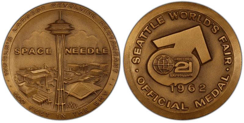 1962 Medal SH-25-2 Bronze 39mm Century 21-Space Needle